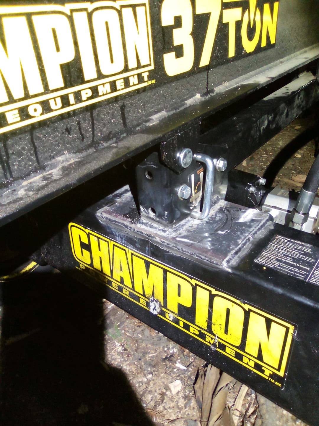 after picture of a piece of metal that has been welded